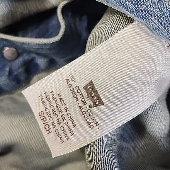 Levi's Denim Jean Jacket Mens Size Small - Picture 10 of 11